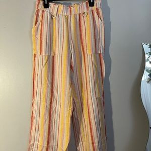Striped, flowy pants